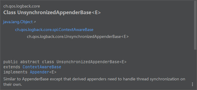 UnsynchronizedAppenderBase