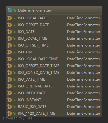 DateTimeFormatter常量