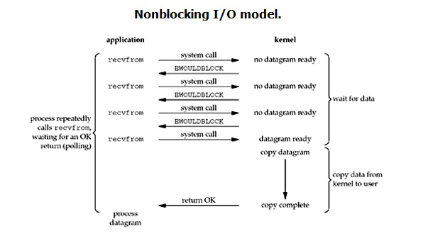 Nonblocking I/O model