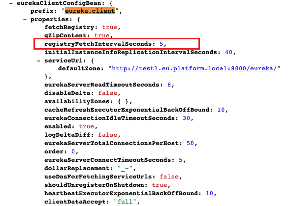 eureka client configprops